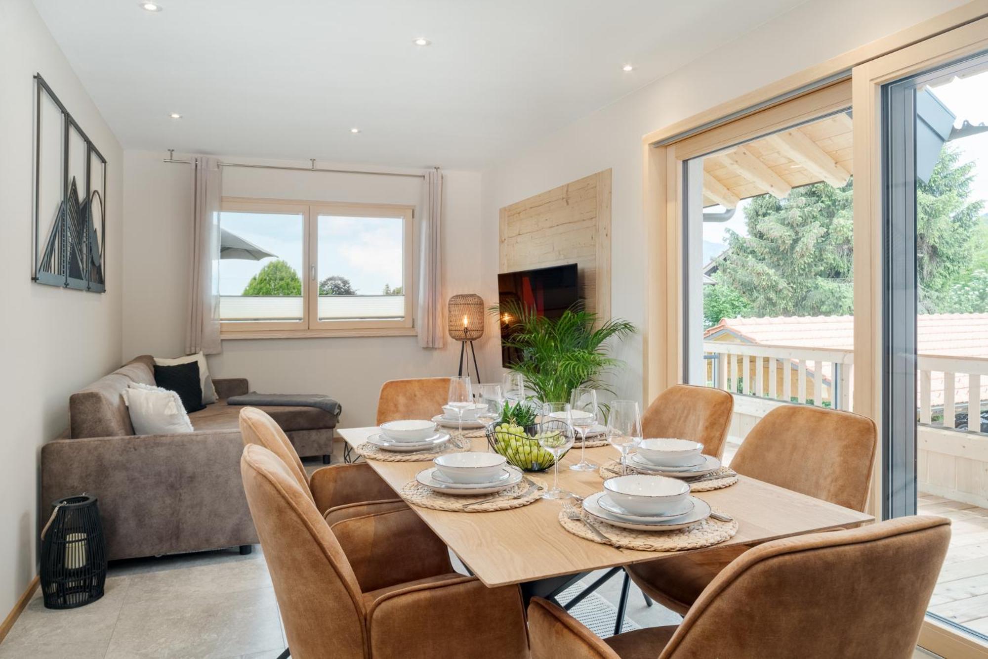 Fenjoy: Ferienapartment In Neubau / Balkon / Bbq Bernau am Chiemsee Eksteriør bilde