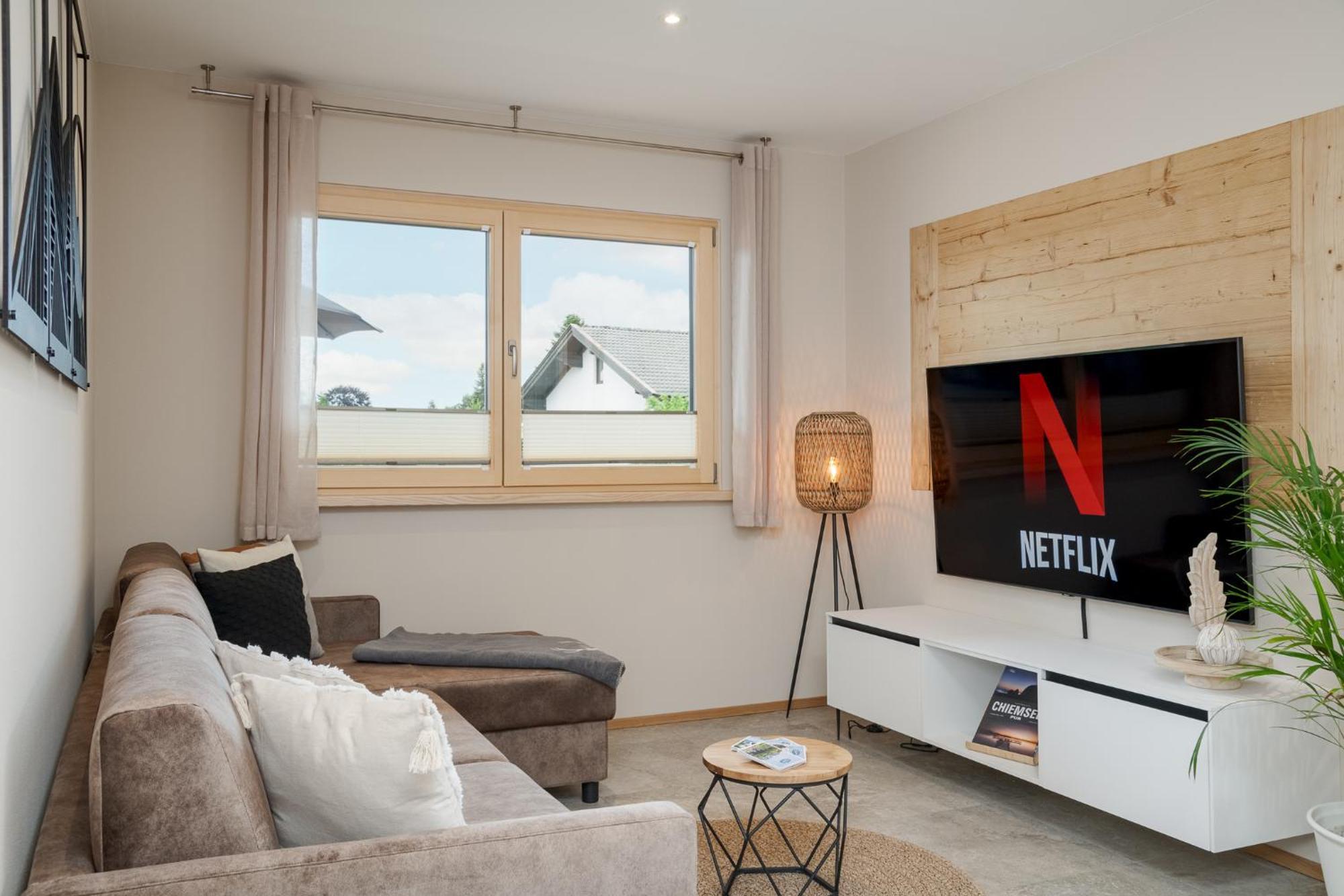 Fenjoy: Ferienapartment In Neubau / Balkon / Bbq Bernau am Chiemsee Eksteriør bilde